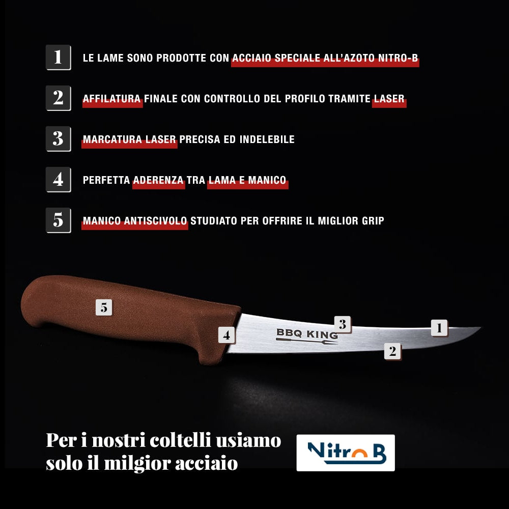 BBQ Disosso curvo 15cm – By Ambrogio Sanelli