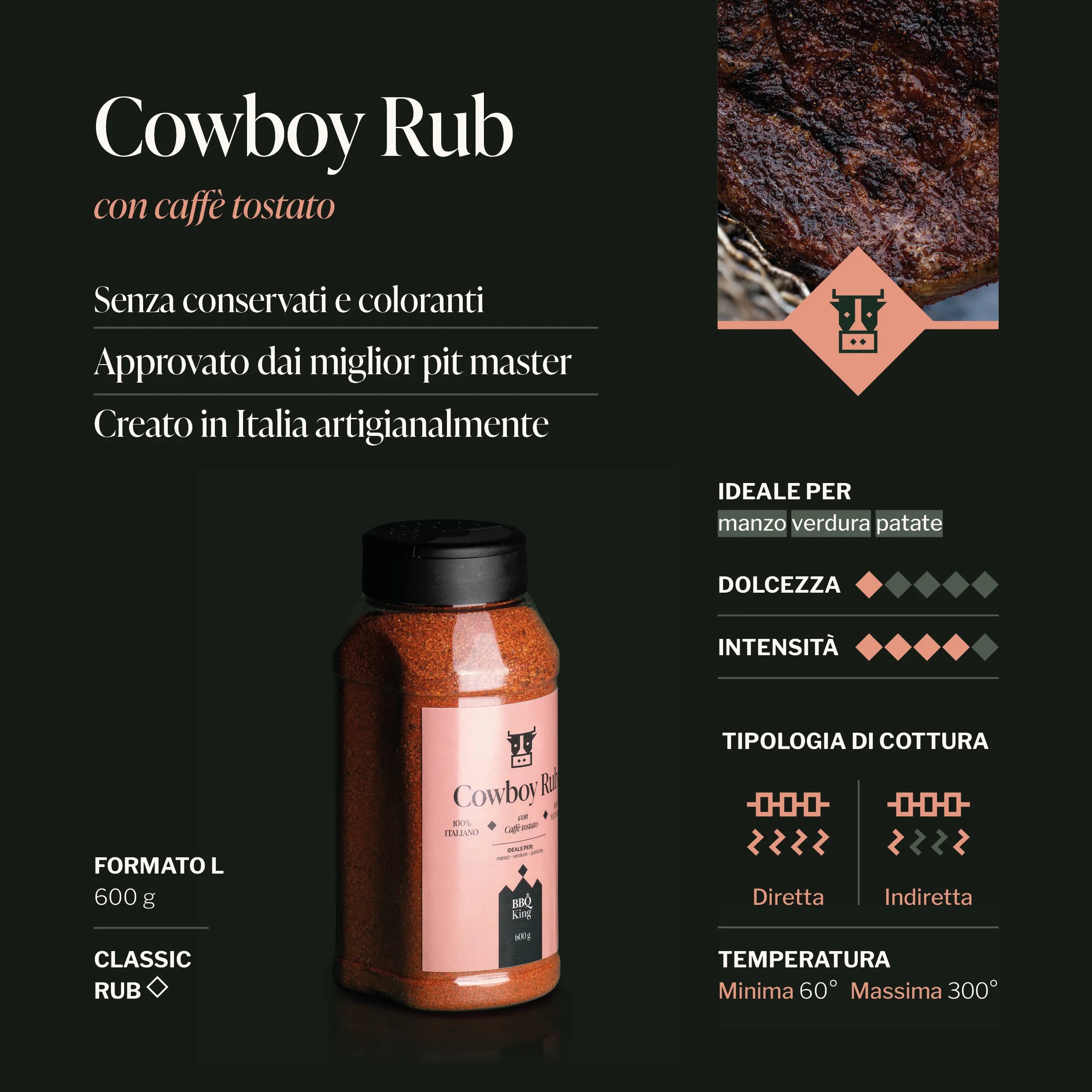 Cowboy Rub 600g