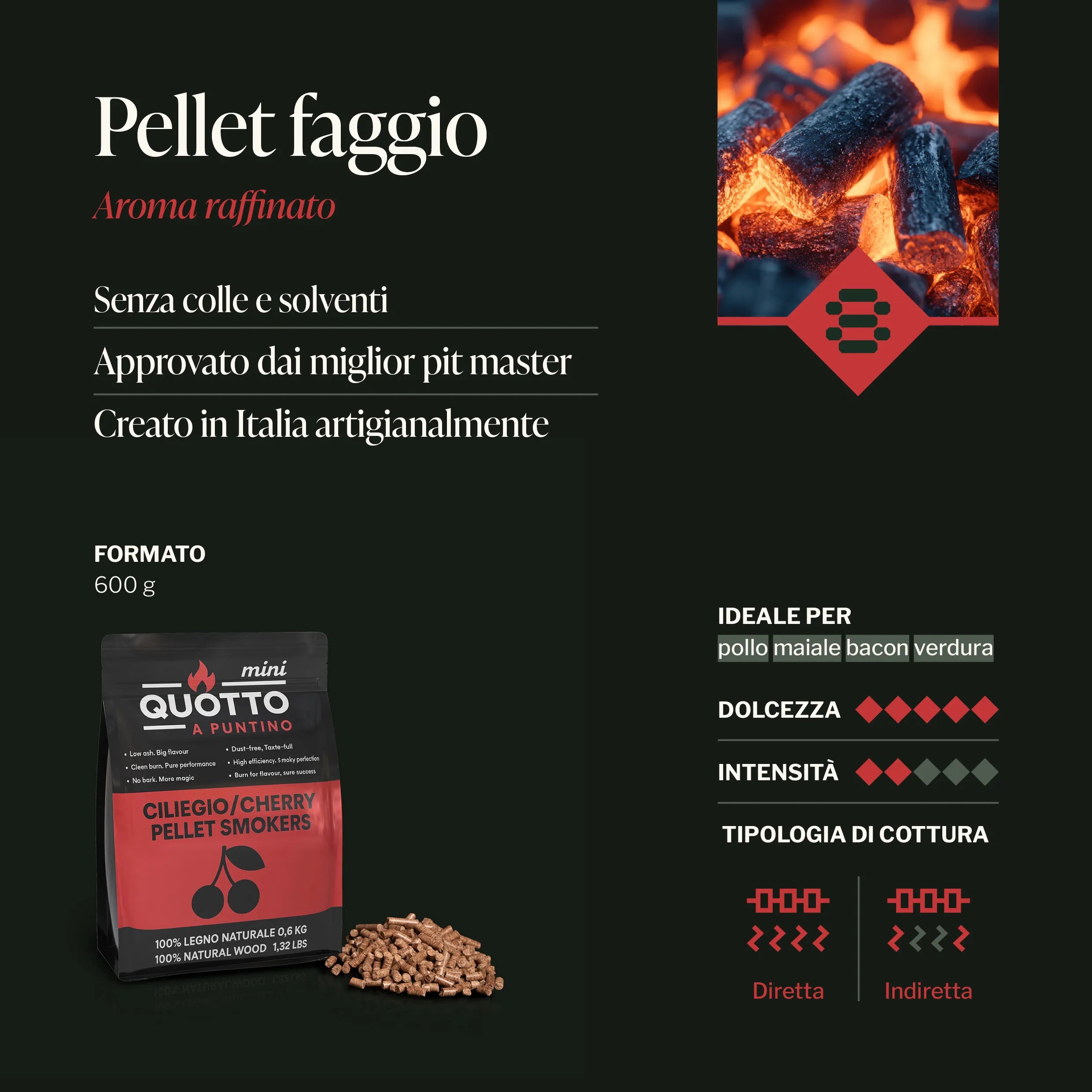 Pellet Ciliegio 600g