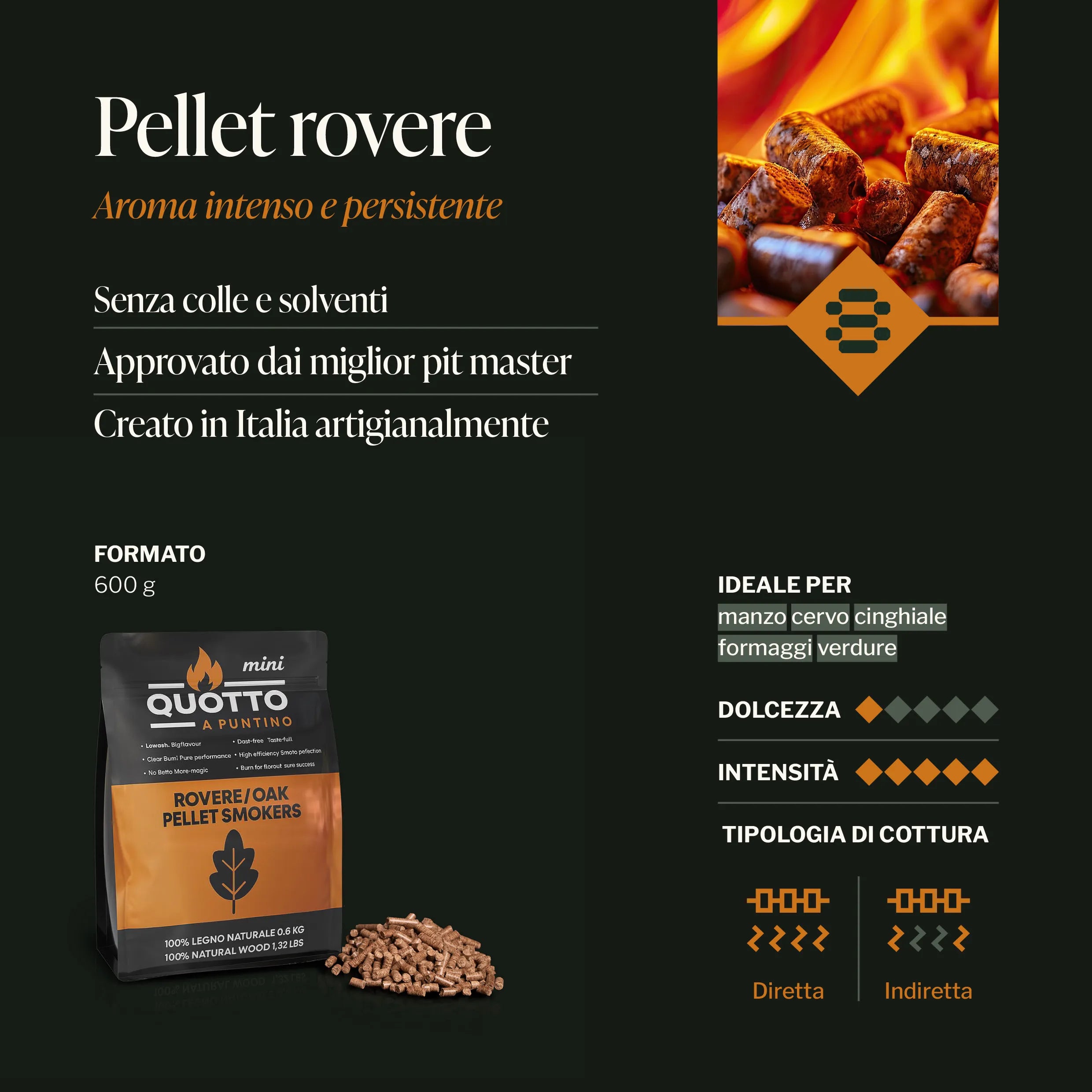 Pellet Rovere 600g
