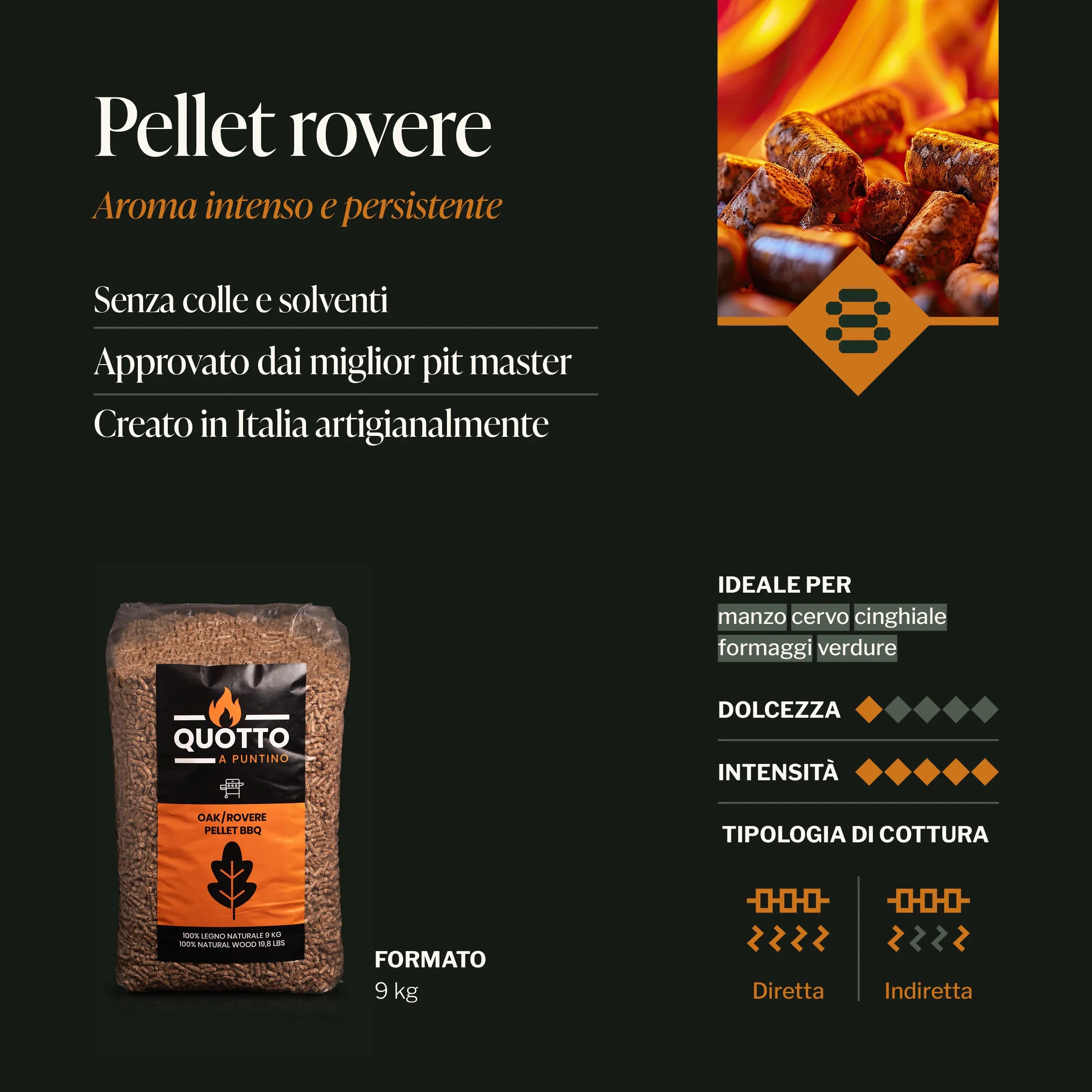 Pellet Rovere 9kg