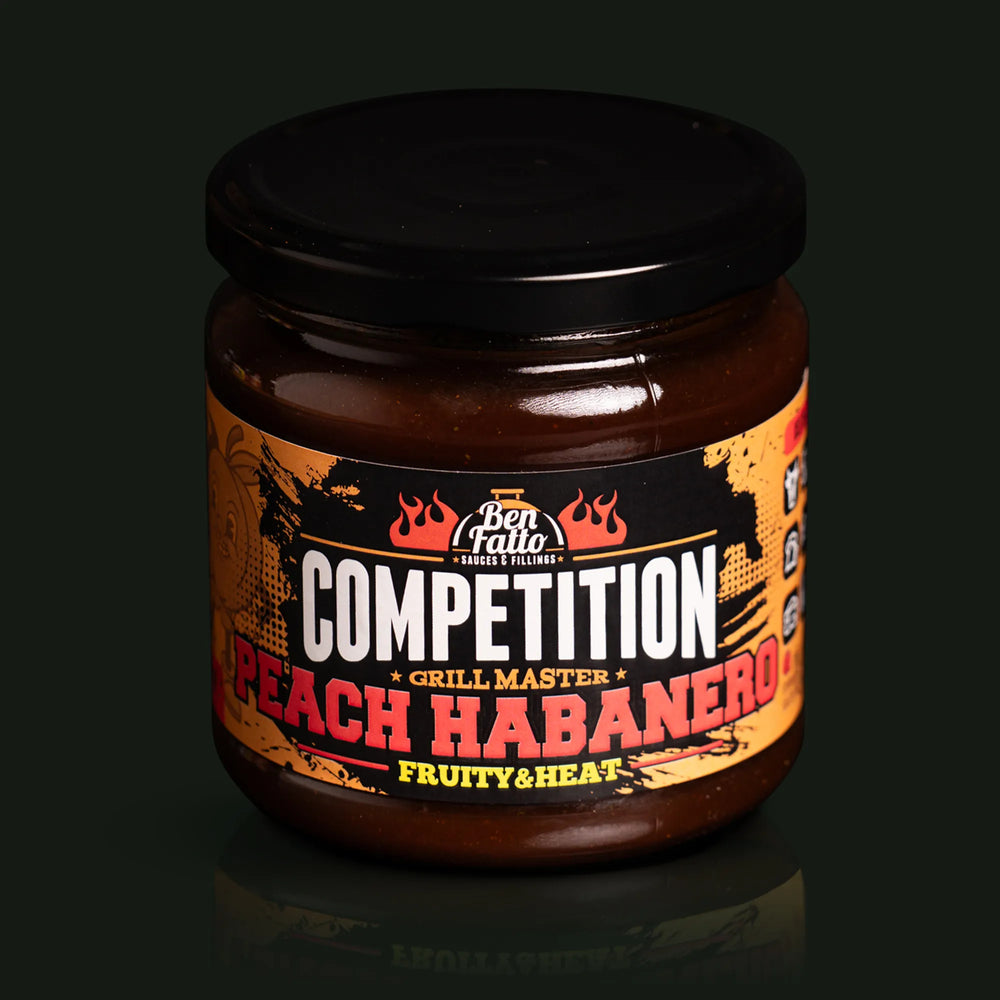 Salsa BBQ con Pesca e Habanero